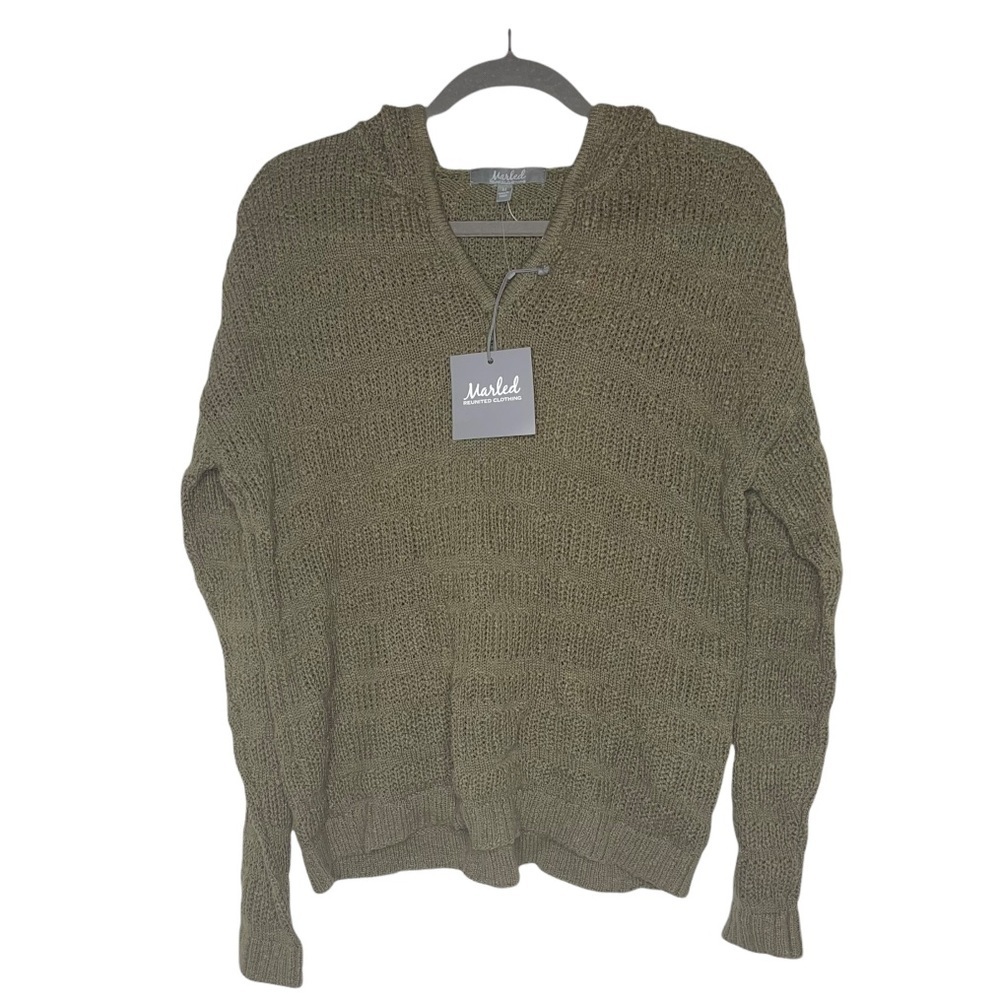 MARLED Olive Green Hooded Sweater M NWT